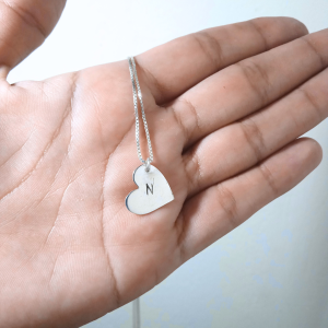 One Heart plata collar One Heart plata collar